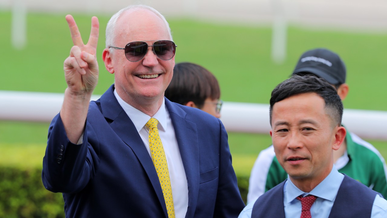 Fresh from a double at Sha Tin last Saturday, David Hall has a big team of nine runners engaged at Sha Tin on Sunday. Photos: Kenneth Chan