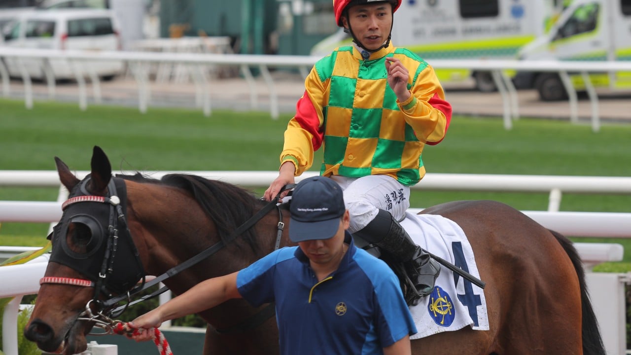 Matthew Poon after riding Mighty Strength to success earlier this season.