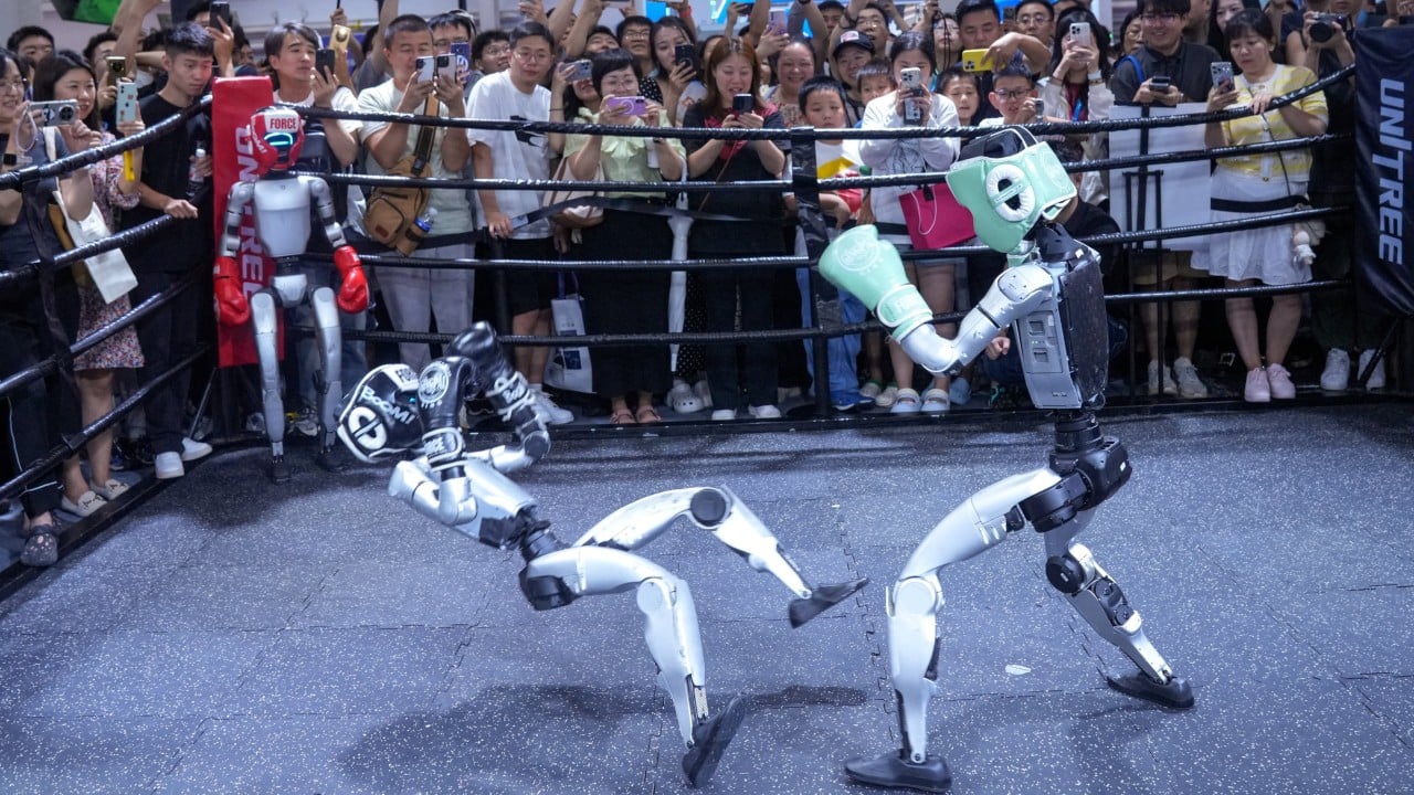 Thrills and spills at world’s first humanoid games