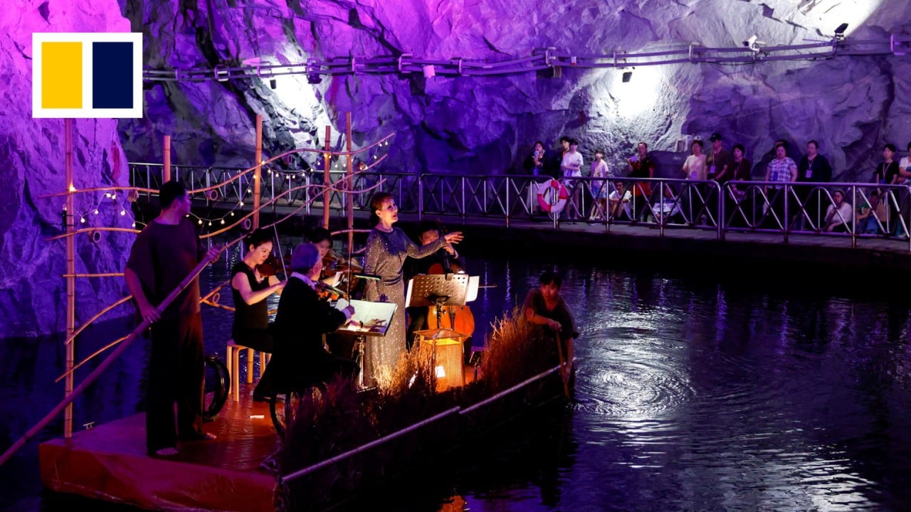 This Taiwan wartime tunnel now rings out with the sound of music