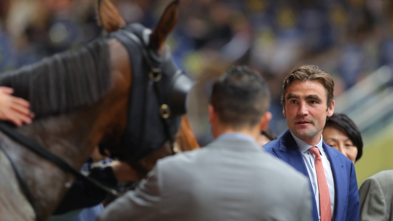 David Eustace watches Sports Legend win for the yard at Happy Valley.