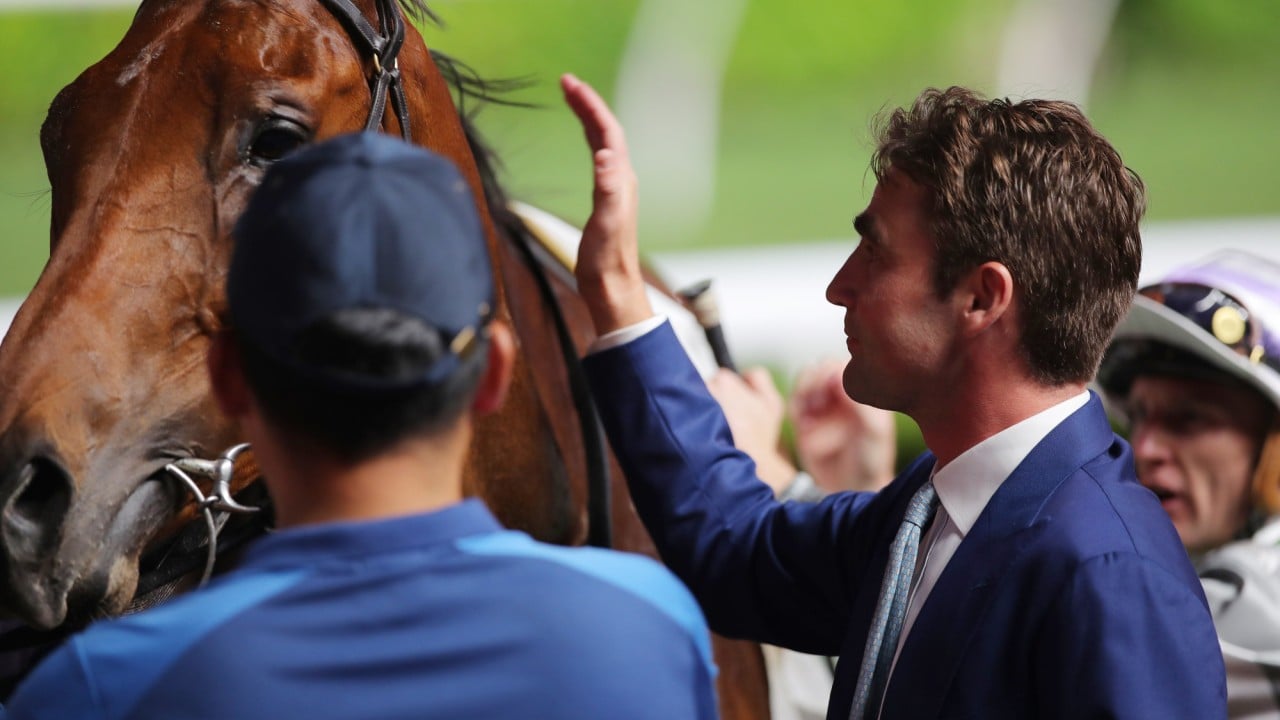 David Eustace gives Light Years Charm a pat after his latest win in November.