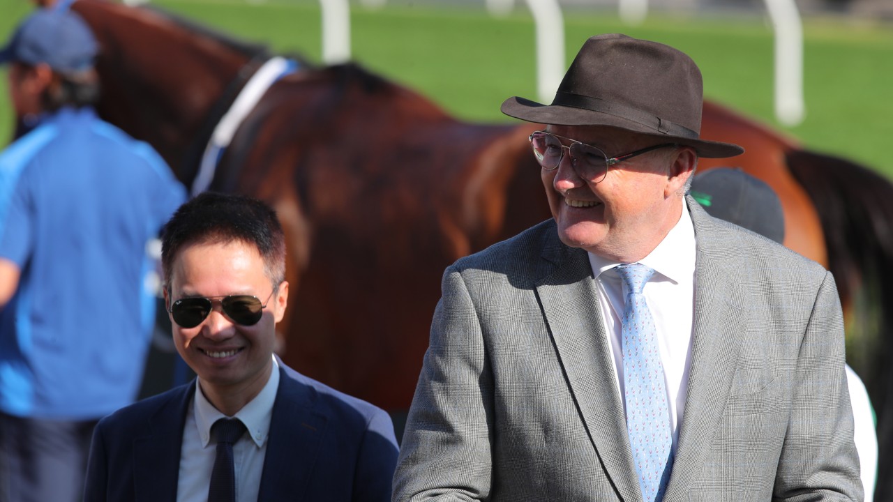Trainer David Hayes is all smiles at Sha Tin. Photos: Kenneth Chan