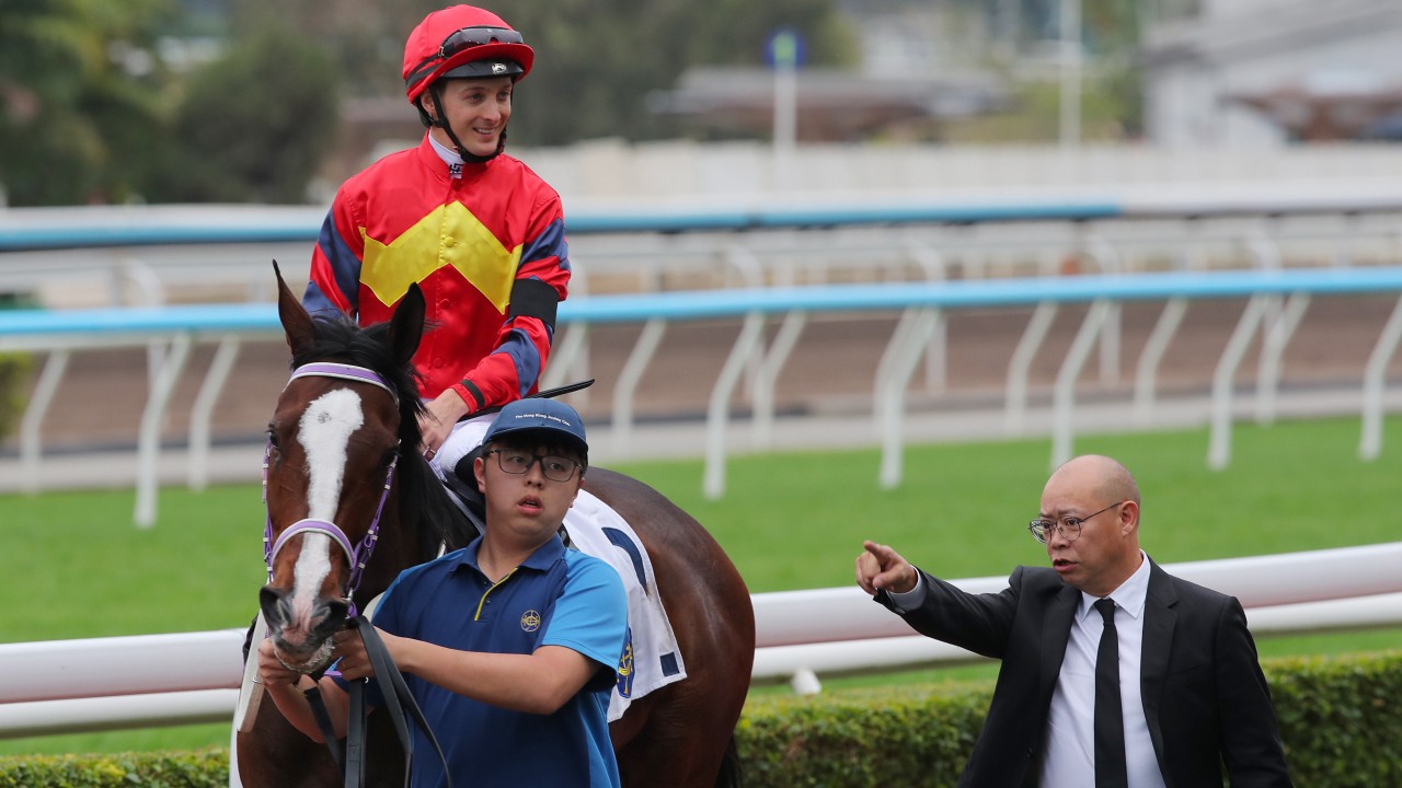 Hong Lok Golf after his win at Sha Tin in November. Photos: Kenneth Chan