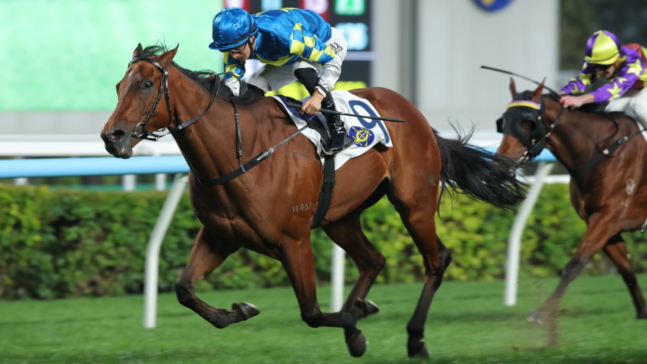 Harry Bentley boots home Lovero in January.