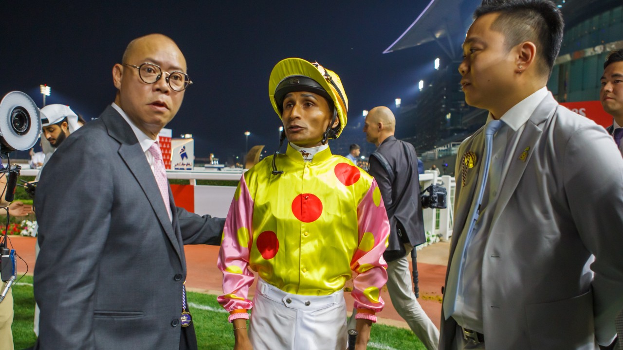 Trainer Chris So (left) and jockey Karis Teetan are stranded in Dubai. Photos: HKJC