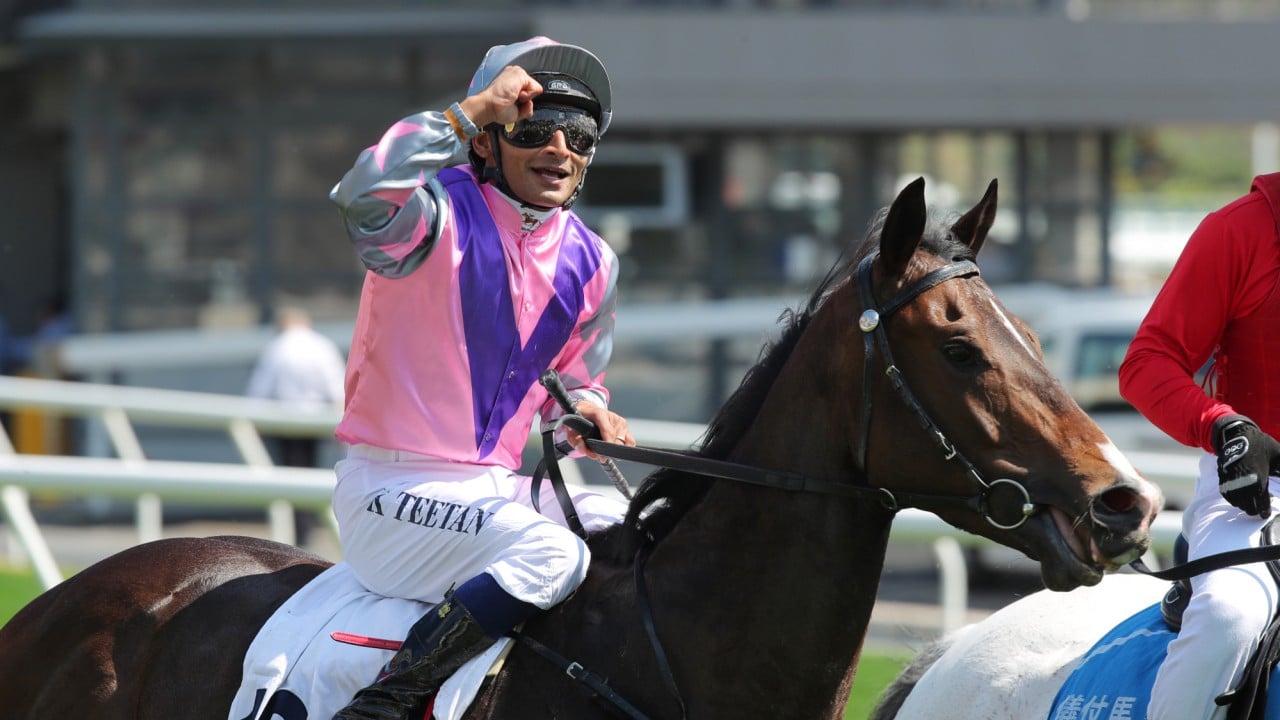 Karis Teetan aboard a recent winner at Sha Tin. Photo: Kenneth Chan