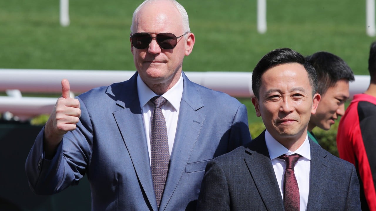 David Hall enjoys a Sha Tin winner.