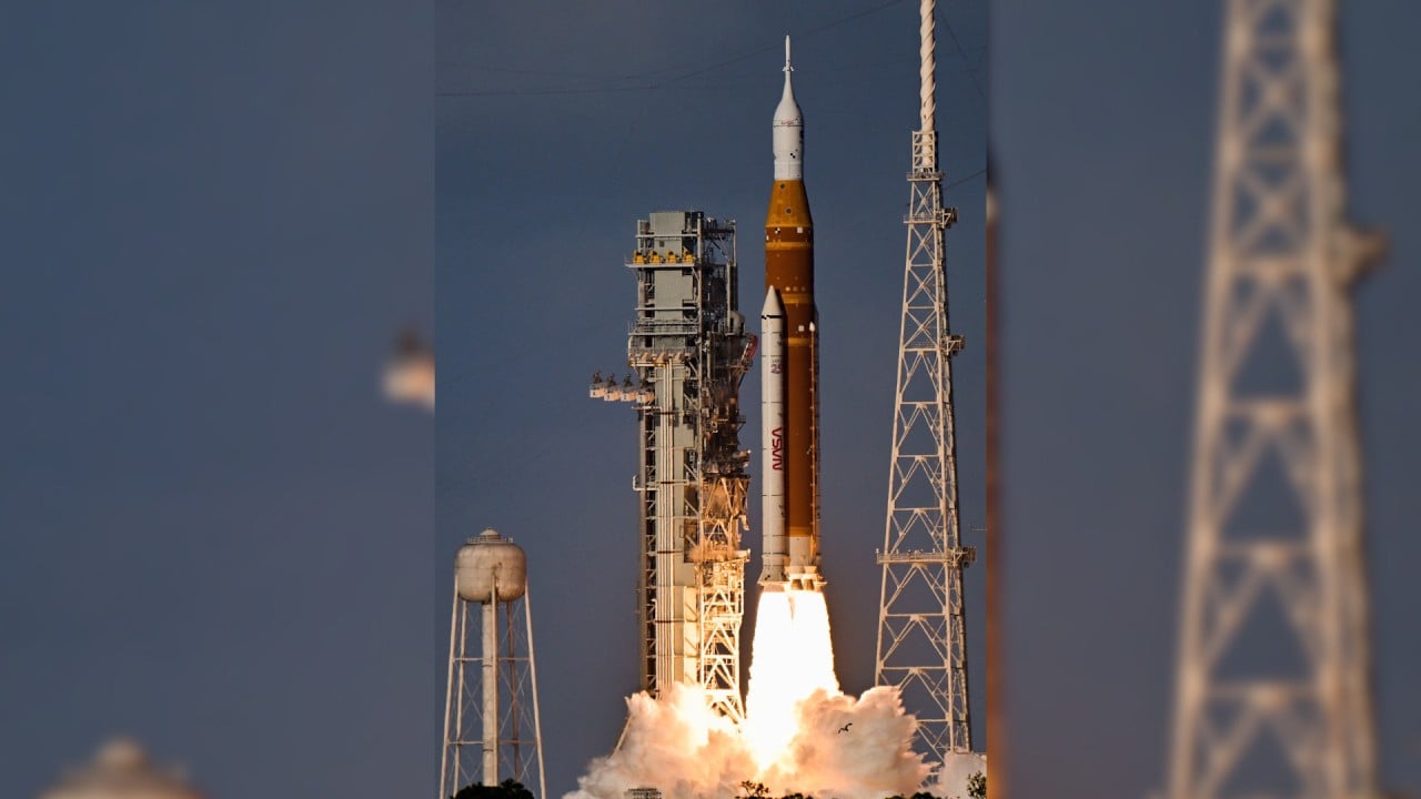 Historic Artemis II moon mission lifts off