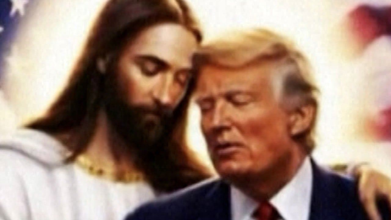 Trump posts another Jesus image