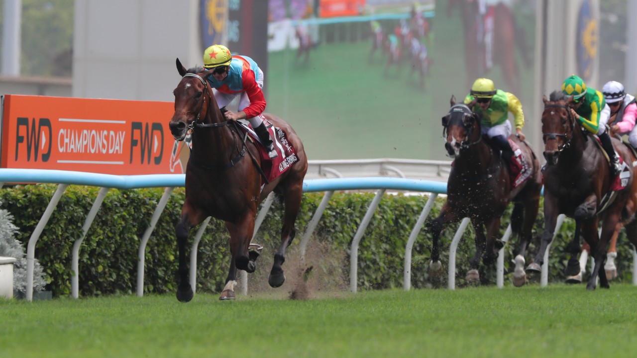 Ka Ying Rising hoses up at Sha Tin. Photos: Kenneth Chan
