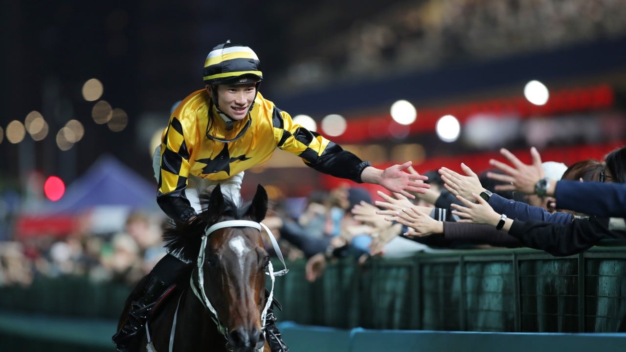 Jerry Chau returns after winning on Flying Wrote at Happy Valley.
