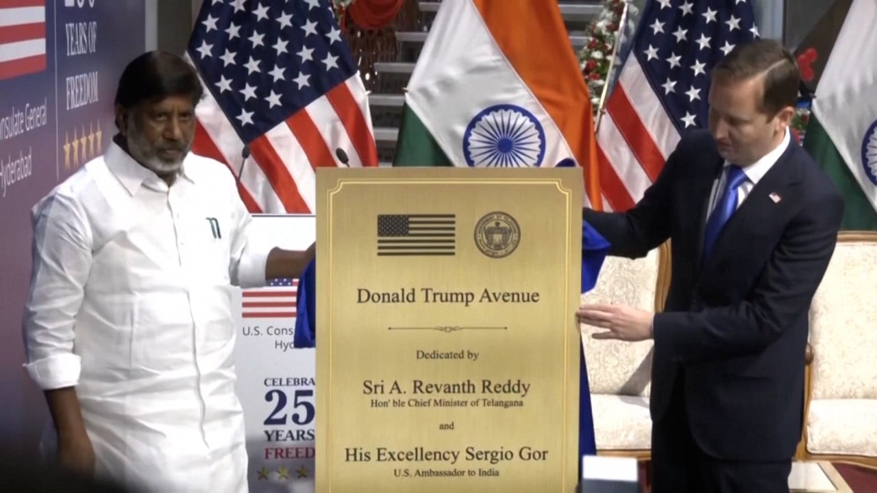 Indian tech hub names road after Trump, sparking criticism