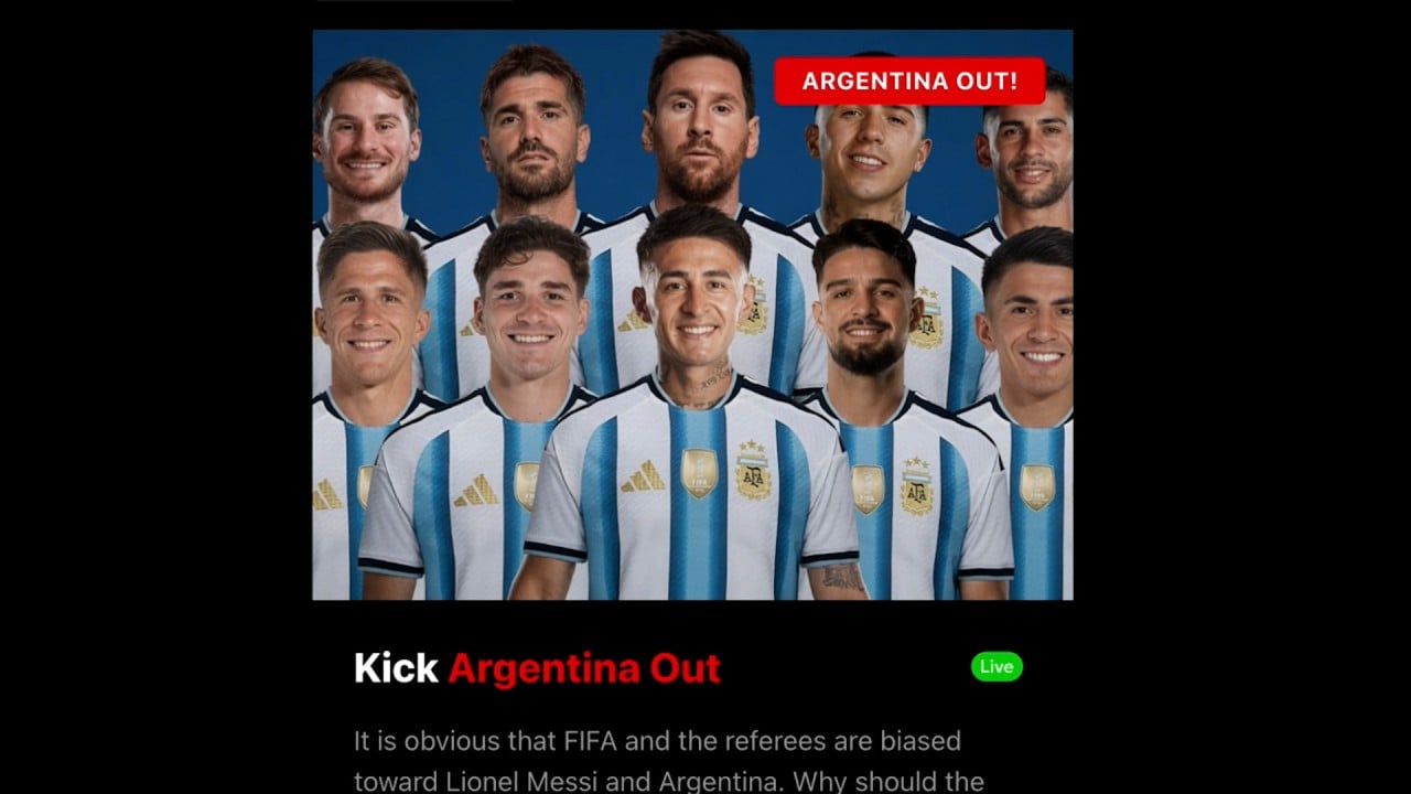 Millions sign petition to oust World Cup favourite, Argentina