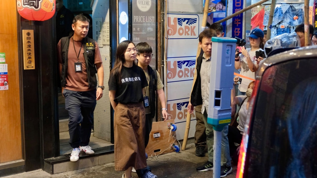 National security police arrest 5 in Hong Kong bookstore raids