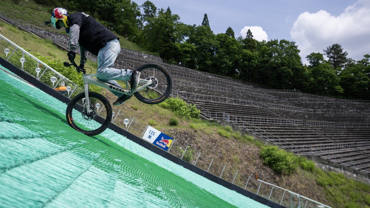 Japanese trials biker nails world-first ski jump stunt