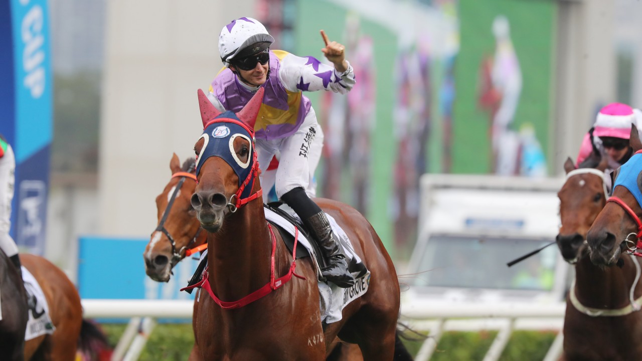 Stormy Grove wins the Classic Cup in March. Photos: Kenneth Chan