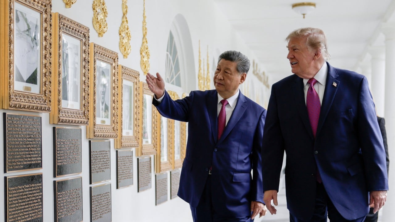Trump and Xi share rare laugh at Joe Biden’s expense