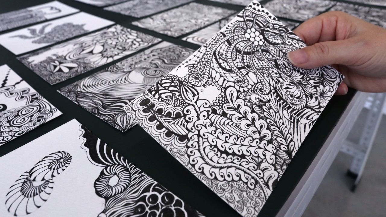 Forget Adult Colouring Books Zentangle Is The New Way To Relieve Stress And Meditate Through Art South China Morning Post