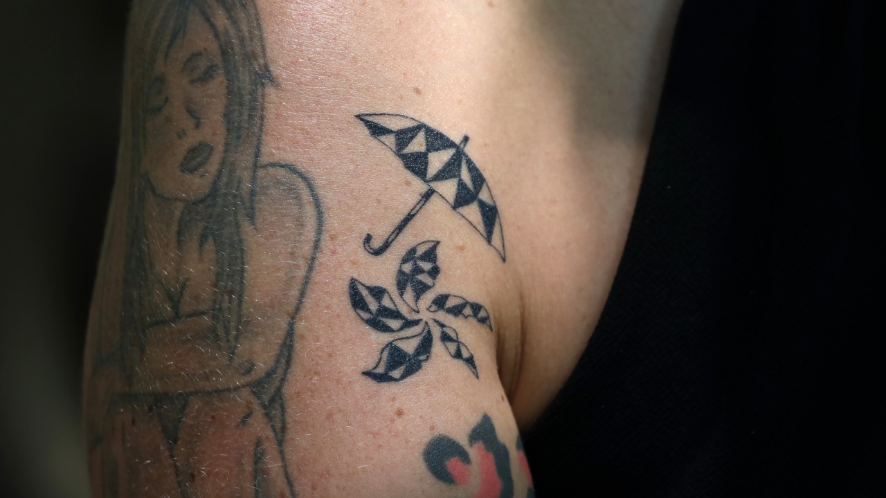Umbrella Goggles Flag Tattoos Use Symbols Of Hong Kong Protest As Permanent Reminder Of Defiance Passion And Pride South China Morning Post