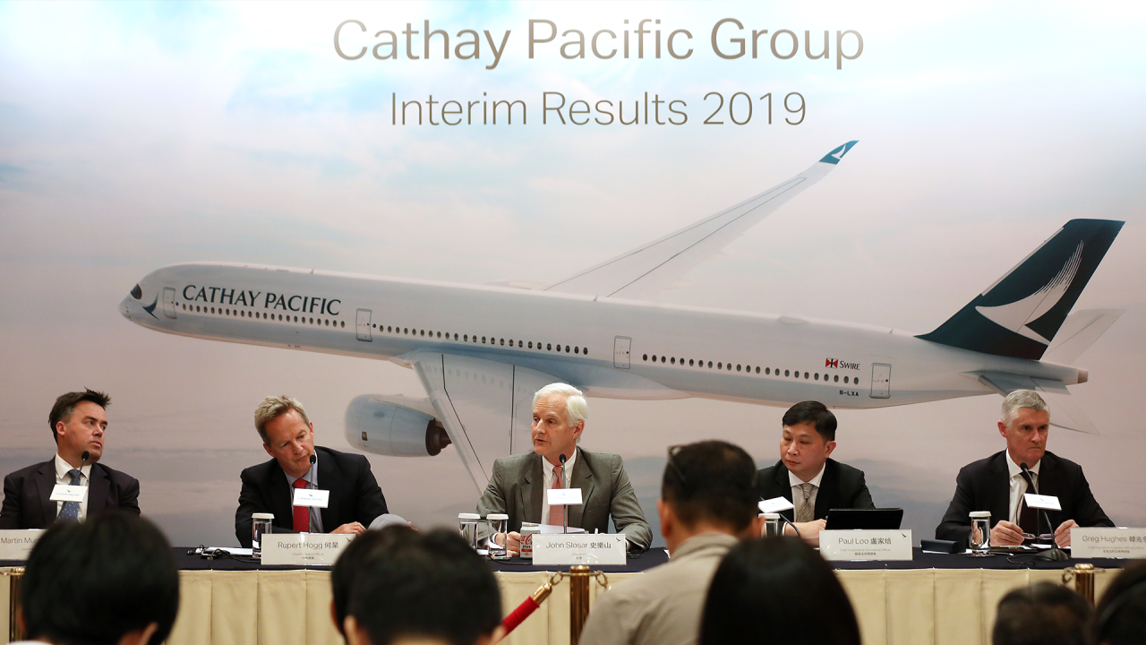 Cathay Pacific says it respects staff taking part in protests despite drop in ticket sales