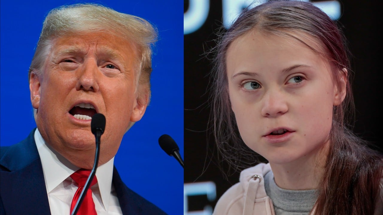 Trump and Greta Thunberg clash over climate issues at World Economic Forum in Davos