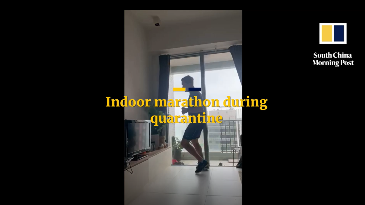 Indoor marathon during quarantine 