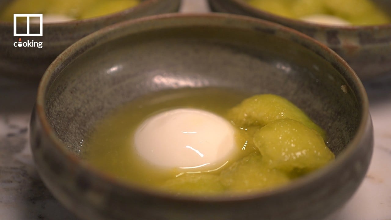Chef Hideaki Sato from Ta Vie makes a delicious Japanese melon dessert
