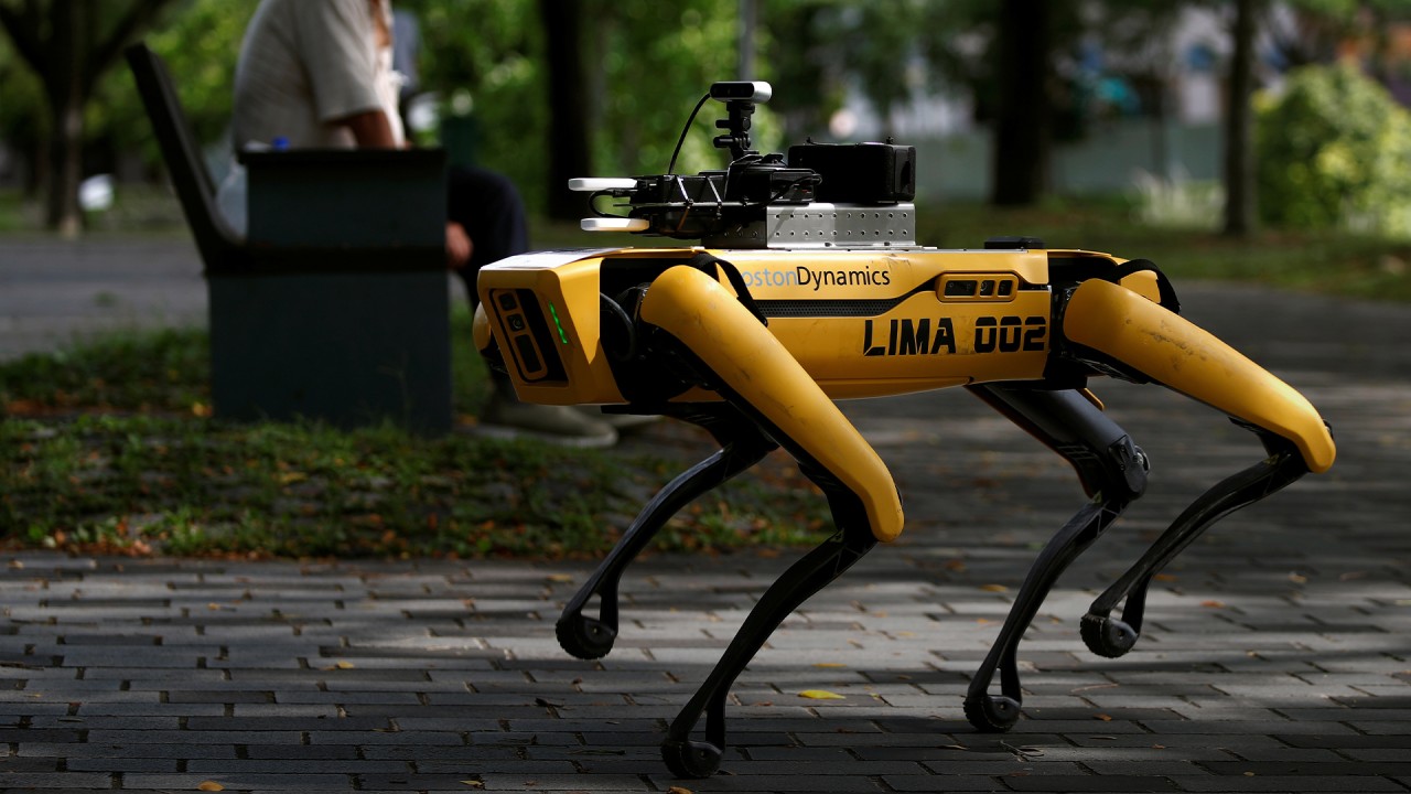 Singapore deploys robot to promote safe distancing among park visitors