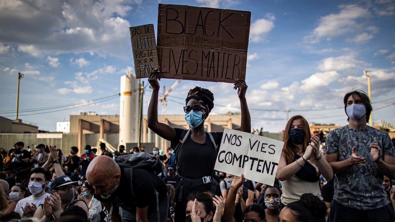 George Floyd’s death reignites protests in Paris over black Frenchman’s 2016 death in police custody