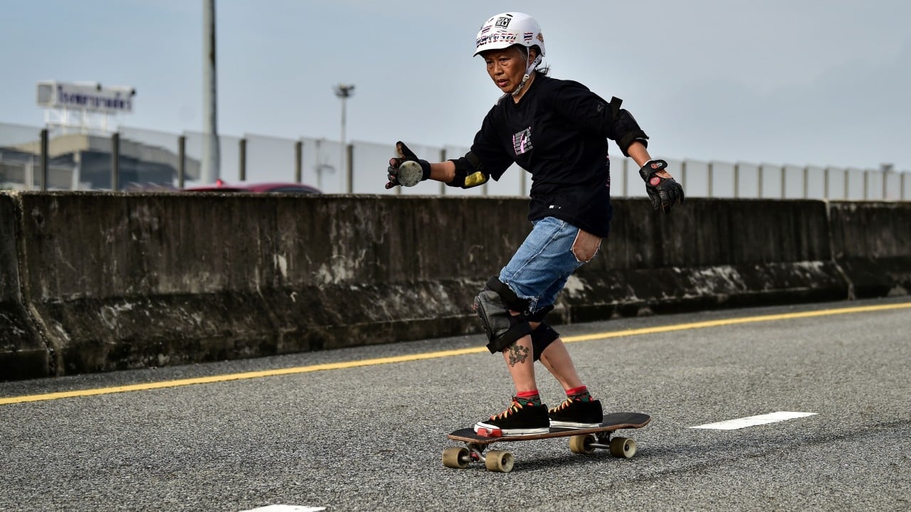 Thailand’s 63-year-old cancer survivor skates her way to recovery