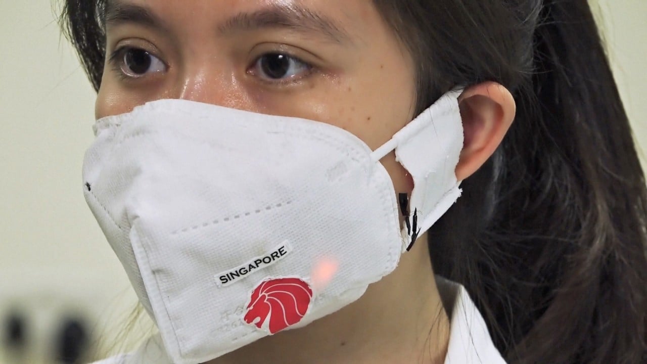Smart masks from Singapore can help monitor patients for signs of illness including Covid-19