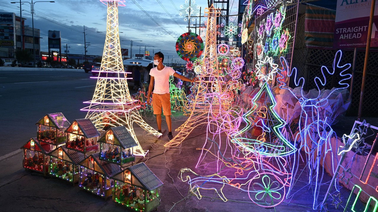 Philippines celebrates Christmas with decorations, but Covid-19 cancels parties and big gatherings
