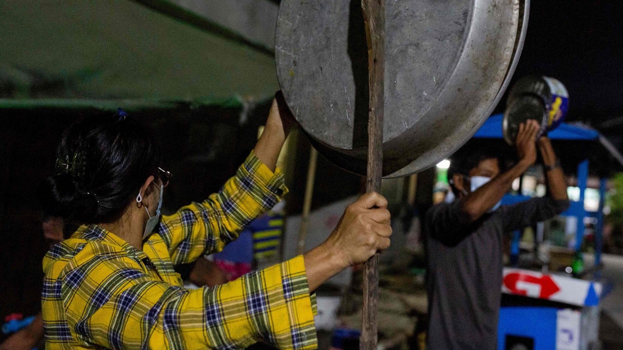 Myanmar military coup: Yangon residents make noise to protest against army takeover