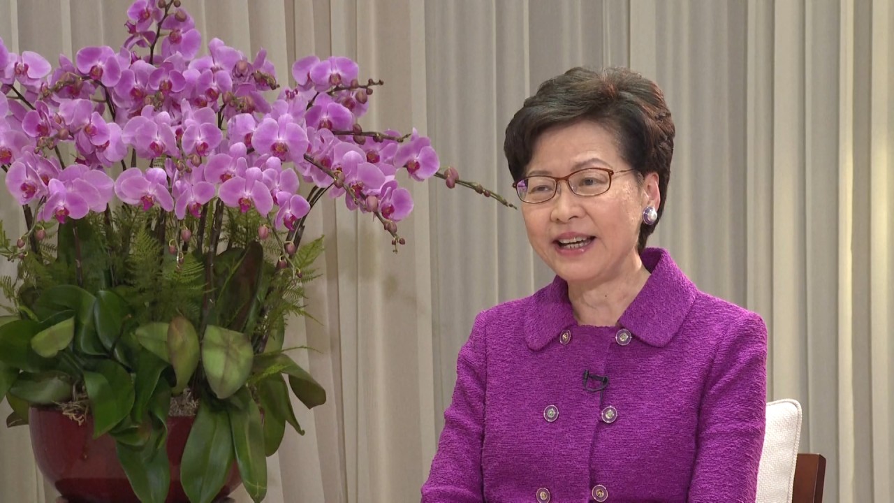 ‘We do not want unpatriotic people in our political system,’ says Hong Kong leader Carrie Lam