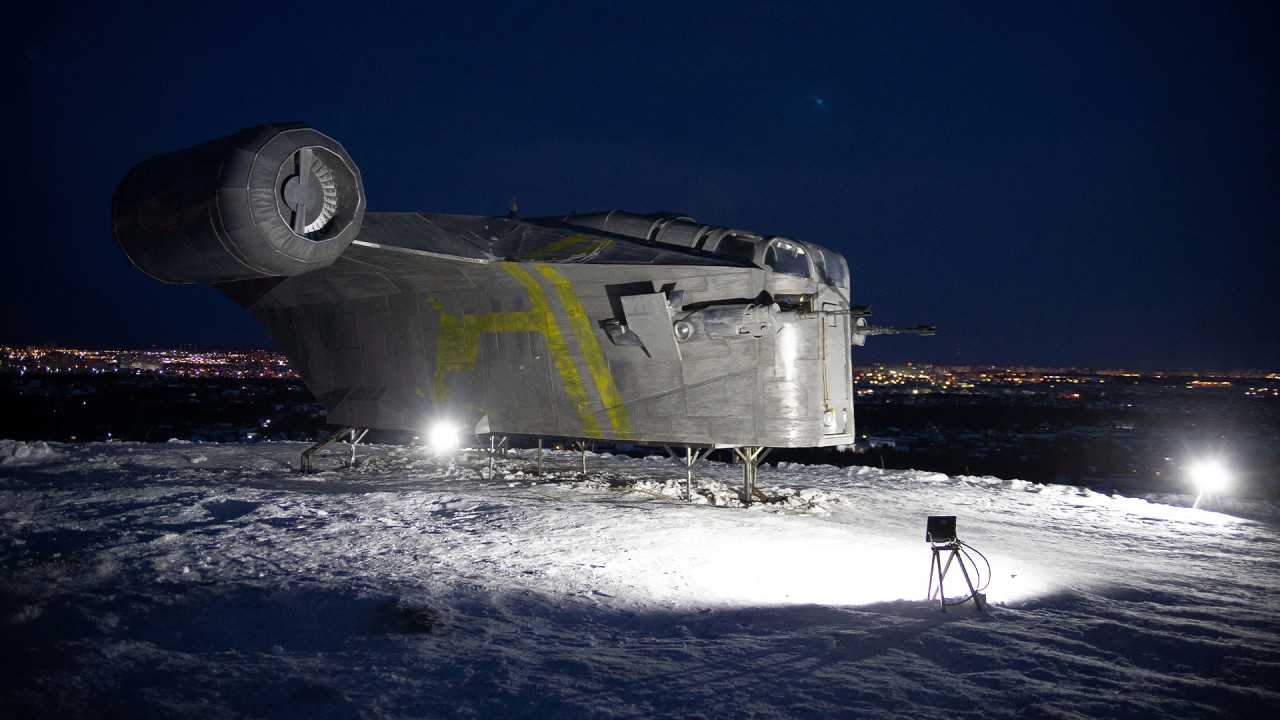 Star Wars fans ‘land’ Mandalorian’s Razor Crest spaceship in Russia 