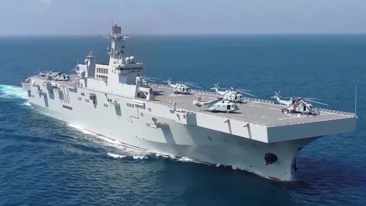 China’s most advanced amphibious assault ship likely to be deployed in disputed South China Sea