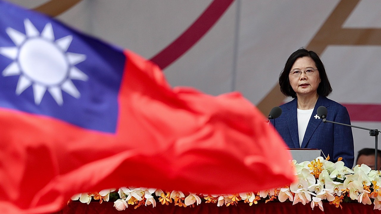 Taiwanese President Tsai Ing-wen says island 'will not bow' to mainland China