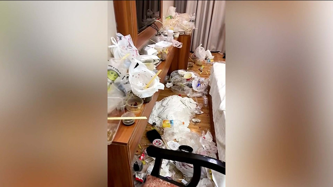 Man in China leaves hotel room full of of rubbish after month-long stay 