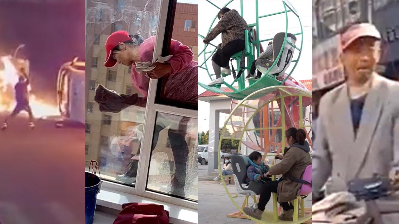 Trending in China: Father makes human-powered Ferris wheel for family 