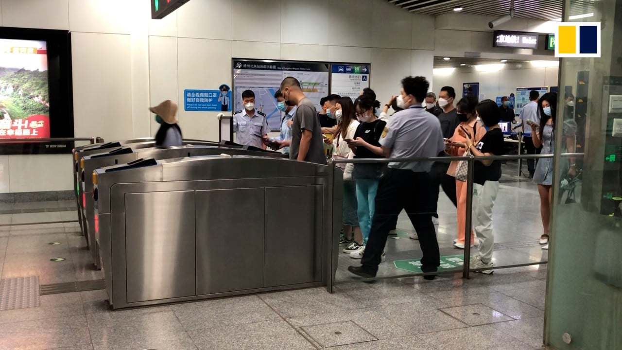 Ticket gates on Beijing’s public transport system can read passenger 'health codes'
