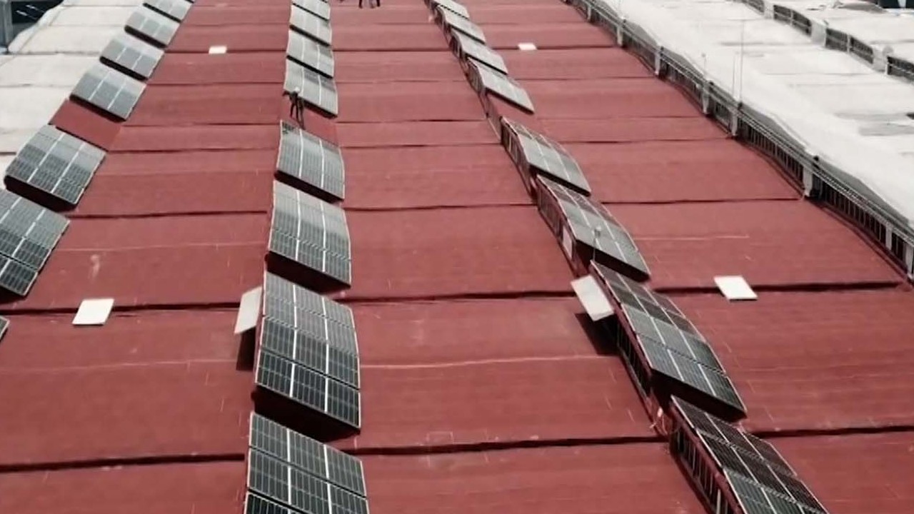 Huge solar farm at Mexico City market being built with 32,000 panels from China
