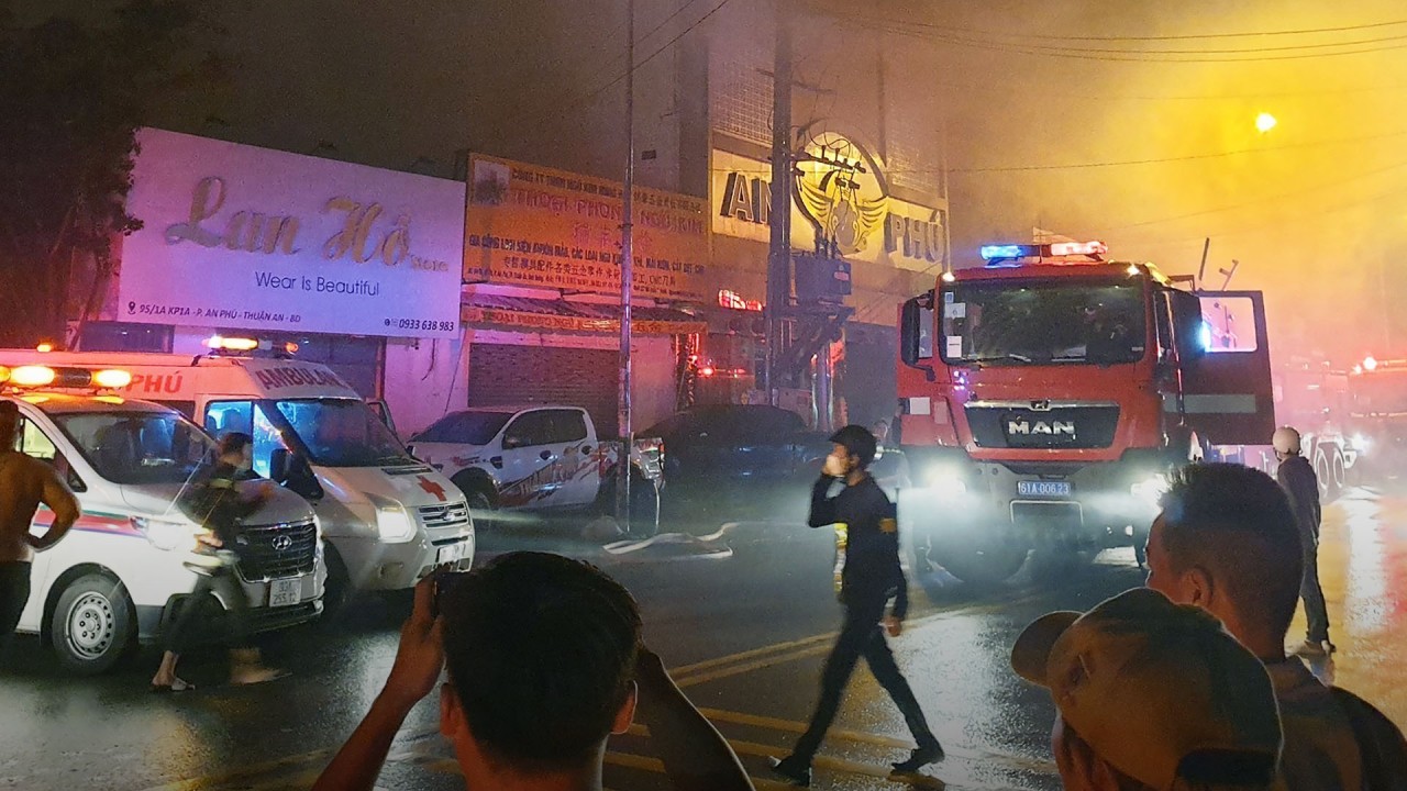 Vietnam karaoke bar blaze kills dozens near Ho Chi Minh City