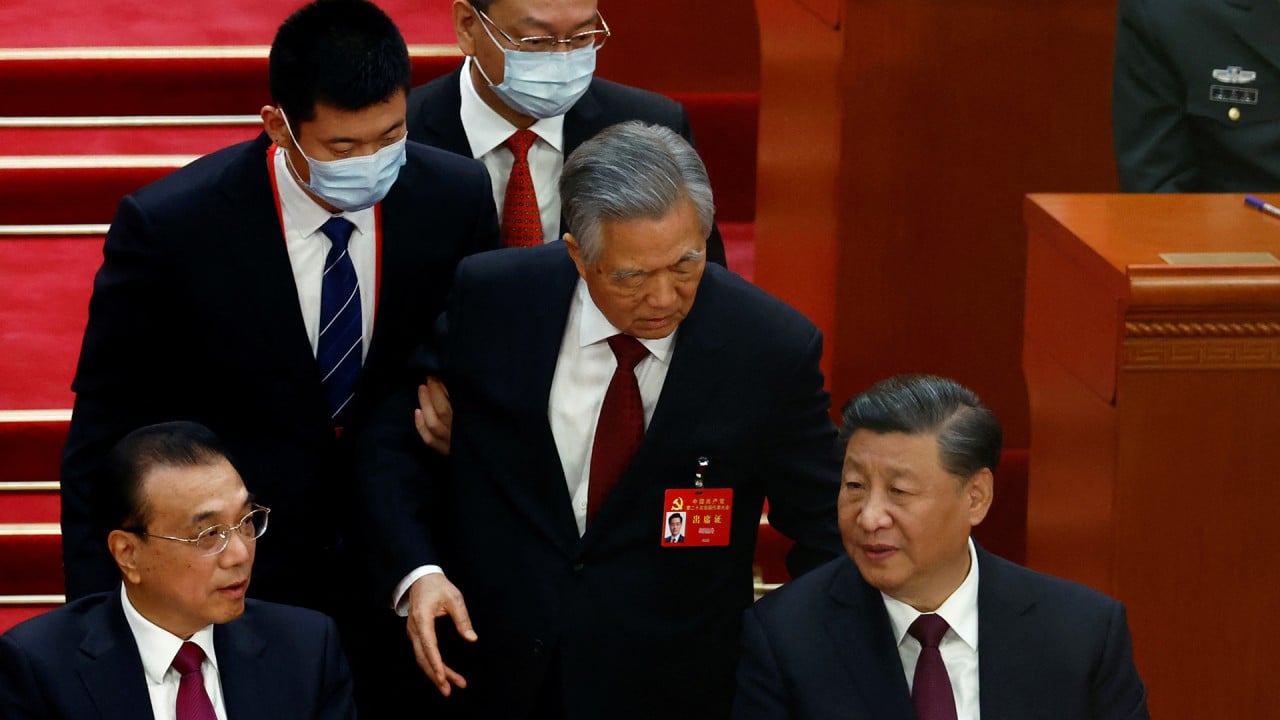 Former Chinese president Hu Jintao’s congress exit a break from the Communist Party script