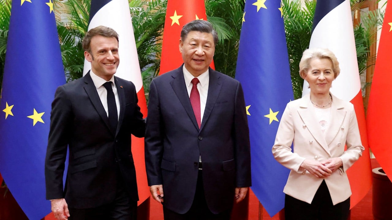 French and EU leaders urge China to ‘bring Russia to its senses’ and stop invasion of Ukraine