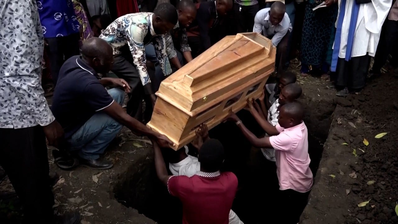 Student victims buried after terrorist attack at Ugandan school 