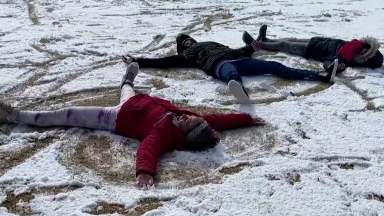 Johannesburg residents stunned by rare snowfall 
