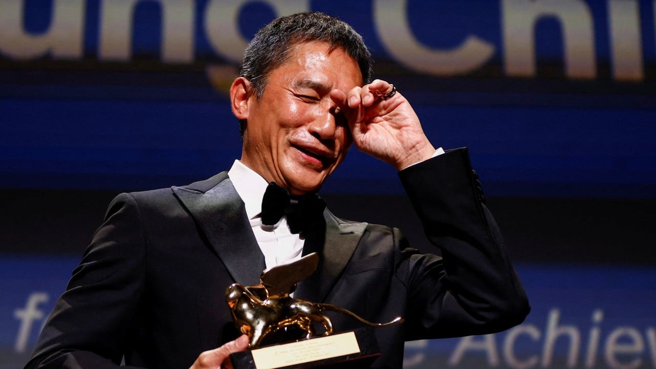 Emotional Tony Leung Chiu-wai accepts historic lifetime achievement award at Venice Film Festival