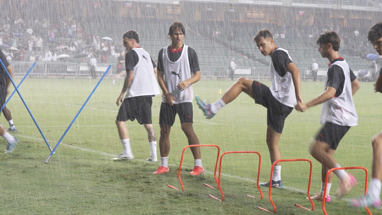 World football titans train in Hong Kong ahead of matches