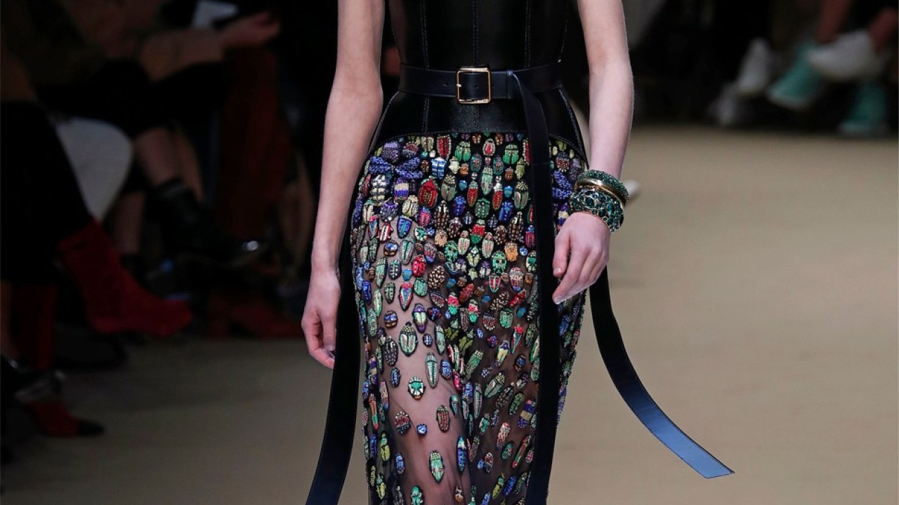 Alexander mcqueen beetle dress outlet